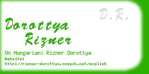 dorottya rizner business card